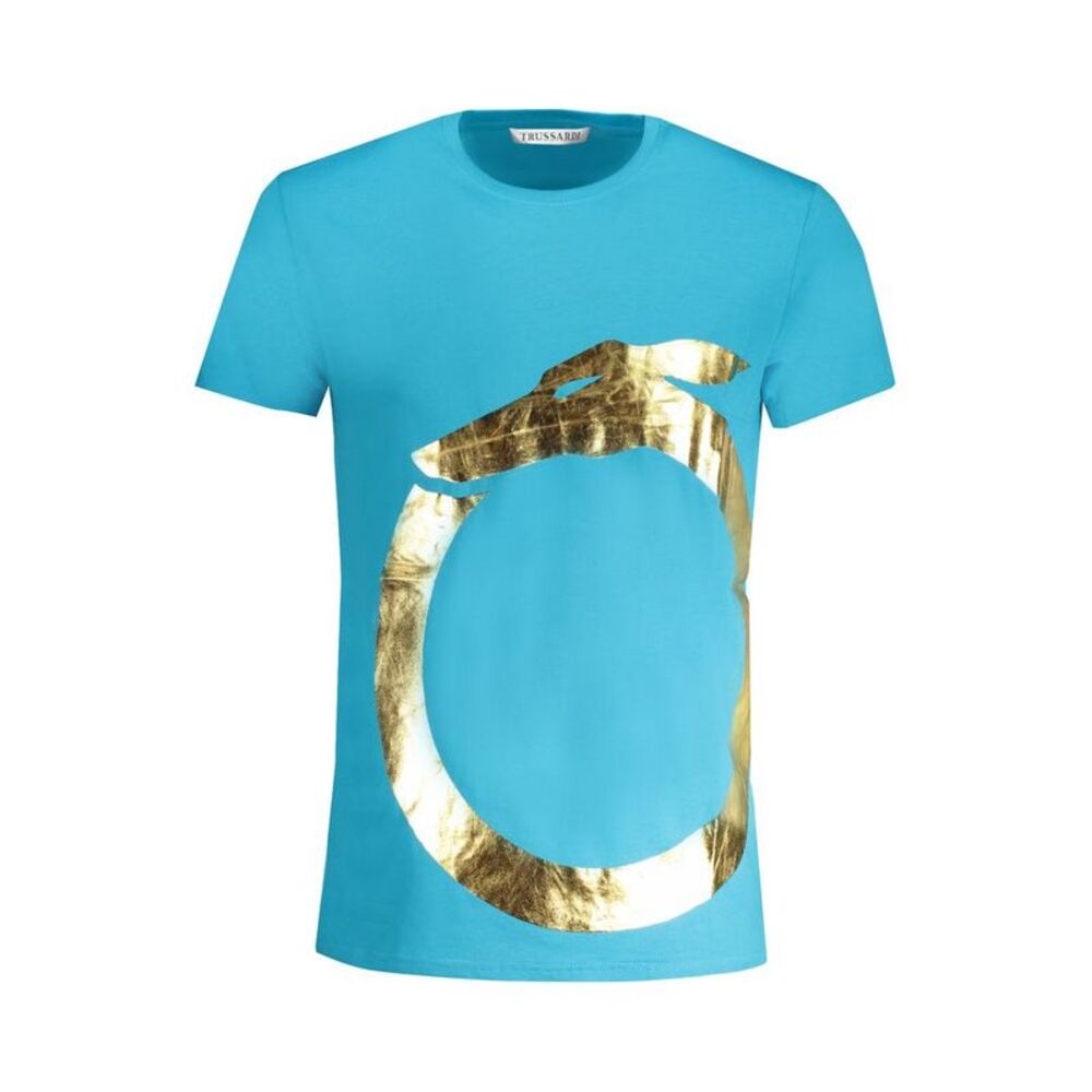 Trussardi Azzurro Cotton Men Men's T-Shirt